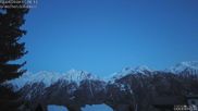 Archiviertes Webcam Bild: Grächen - Süd-West: Weisshorn am 02.04.2026 um 07:55 Uhr