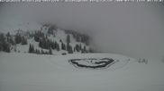 Archived webcam image showing Oberjoch - Wiedhag Alp top station on 1 Apr 2026 at 08:34