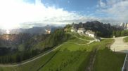 Archived webcam image showing Tarvisio - Monte Lussari top station on 12 Jun 2026 at 07:38