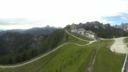 Archived webcam image showing Tarvisio - Monte Lussari top station on 12 Jun 2026 at 08:38