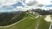 Archived webcam image showing Tarvisio - Monte Lussari top station on 12 Jun 2026 at 14:38