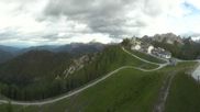 Archived webcam image showing Tarvisio - Monte Lussari top station on 12 Jun 2026 at 18:38