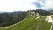 Archived webcam image showing Tarvisio - Monte Lussari top station on 12 Jun 2026 at 10:38