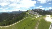 Archived webcam image showing Tarvisio - Monte Lussari top station on 12 Jun 2026 at 12:38