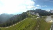 Archived webcam image showing Tarvisio - Monte Lussari top station on 11 Jul 2026 at 08:45