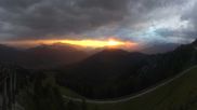 Archived webcam image showing Tarvisio - Monte Lussari top station on 25 Aug 2026 at 06:09