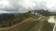 Archived webcam image showing Tarvisio - Monte Lussari top station on 10 Oct 2026 at 14:45