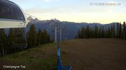 Archived webcam image showing Panorama Mountain Resort Mile 1 Express Lift on 14 Jul 2026 at 14:57