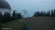 Archived webcam image showing Panorama Mountain Resort Mile 1 Express Lift on 6 Aug 2026 at 14:56