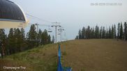 Archived webcam image showing Panorama Mountain Resort Mile 1 Express Lift on 6 Aug 2026 at 16:56