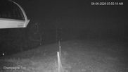 Archived webcam image showing Panorama Mountain Resort Mile 1 Express Lift on 6 Aug 2026 at 12:56