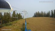 Archived webcam image showing Panorama Mountain Resort Mile 1 Express Lift on 9 Aug 2026 at 18:31