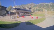 Archived webcam image showing Base Bridger Gondola Jackson Hole Mountain Resort on 19 Oct 2026 at 18:04
