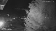 Archiviertes Webcam Bild: Zentrum Les Gets - Blick zur Mont Chery Piste am 29.08.2026 um 00:30 Uhr