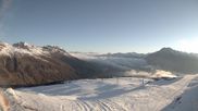 Archived webcam image showing Schöneben: Top Station Rojen Chair Lift on 22 Apr 2026 at 07:53