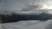 Archived webcam image showing Schöneben: Top Station Rojen Chair Lift on 18 May 2026 at 06:04