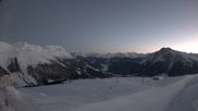 Archived webcam image showing Schöneben: Top Station Rojen Chair Lift on 28 Feb 2026 at 06:58