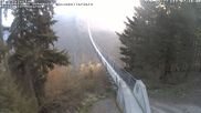 Archived webcam image showing Geierlay Suspension Bridge near Mörsdorf on 22 Mar 2026 at 07:28