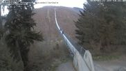 Archived webcam image showing Geierlay Suspension Bridge near Mörsdorf on 22 Mar 2026 at 18:28