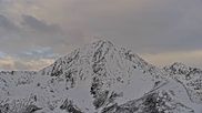 Archived webcam image showing View from Rangger Köpfl towards Rosskogel, Tyrol on 18 May 2026 at 06:38