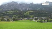 Archived webcam image showing Leogang Village on 15 Jun 2026 at 07:48