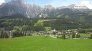 Archived webcam image showing Leogang Village on 23 Jun 2026 at 14:08