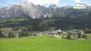 Archived webcam image showing Leogang Village on 23 Jun 2026 at 12:08