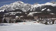 Archived webcam image showing Leogang Village on 26 Feb 2026 at 12:36