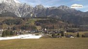 Archived webcam image showing Leogang Village on 25 Mar 2026 at 08:50