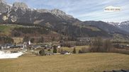 Archived webcam image showing Leogang Village on 25 Mar 2026 at 10:50