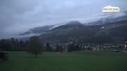Archived webcam image showing Leogang Village on 3 Oct 2026 at 07:47