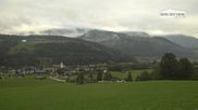 Archived webcam image showing Leogang Village on 3 Oct 2026 at 08:47