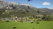 Archived webcam image showing Leogang Village on 3 Oct 2026 at 14:47