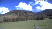 Archived webcam image showing Diedamskopf - Button lift Ahorn on 2 Oct 2026 at 12:23