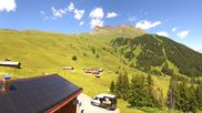 Archived webcam image showing Roundshot Grindelwald Bussalp on 4 Jul 2026 at 14:28