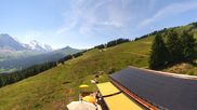 Archived webcam image showing Roundshot Grindelwald Bussalp on 12 Jul 2026 at 14:02