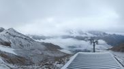 Archiviertes Webcam Bild: Saas-Grund - Bergstation Hohsaas am 10.10.2026 um 08:57 Uhr