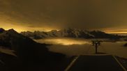 Archiviertes Webcam Bild: Saas-Grund - Bergstation Hohsaas am 10.10.2026 um 00:57 Uhr