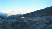 Archived webcam image showing Saas-Grund Hohsaas Kreuzboden Gondola Mid-Station on 6 Oct 2026 at 08:51