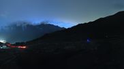 Archived webcam image showing Saas-Grund Hohsaas Kreuzboden Gondola Mid-Station on 6 Oct 2026 at 20:51