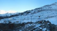 Archived webcam image showing Saas-Grund Hohsaas Kreuzboden Gondola Mid-Station on 22 Oct 2026 at 08:36