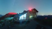 Archived webcam image showing Chaeserrugg: View from the summit on 14 Aug 2026 at 04:46
