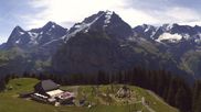 Archived webcam image showing Roundshot Allmendhubel Schilthorn on 7 Jul 2026 at 10:41