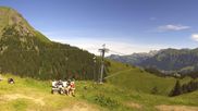 Archived webcam image showing Roundshot Allmendhubel Schilthorn on 7 Jul 2026 at 12:41