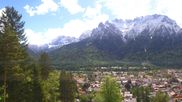 Archived webcam image showing Mittenwald - Kranzberg chair lift on 17 May 2026 at 10:51