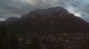 Archived webcam image showing Mittenwald - Kranzberg chair lift on 26 Jul 2026 at 20:23