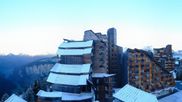 Archived webcam image showing Portes du Soleil - Avoriaz on 22 Oct 2026 at 08:59