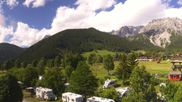 Archived webcam image showing Rittisberg - Kids area Kaliland and Ramsau Beach on 13 Jun 2026 at 16:48
