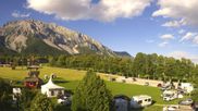 Archived webcam image showing Rittisberg - Kids area Kaliland and Ramsau Beach on 12 Jul 2026 at 18:49