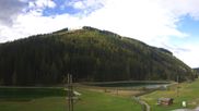 Archived webcam image showing Rittisberg - Kids area Kaliland and Ramsau Beach on 28 Oct 2026 at 10:44